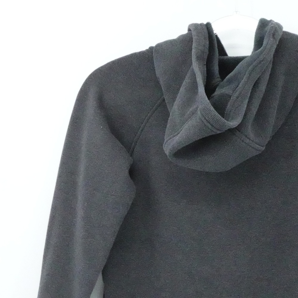 Athleta Hoodie Womens Small Charcoal Gray Funnel Neck Kangaroo Pocket - Picture 9 of 16